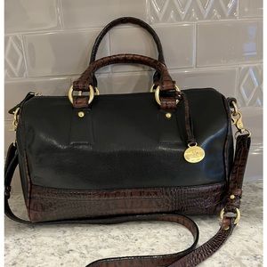 Black/Brown Brahmin Leather Purse